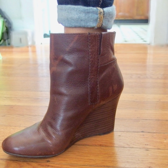 Nine West Brown Leather Booties - Picture 6 of 8